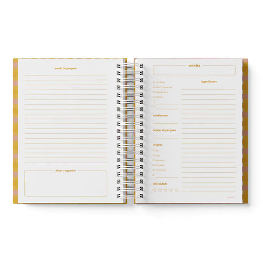 Livro de Receitas Picnic com Folhas Reposicionáveis | Ammê