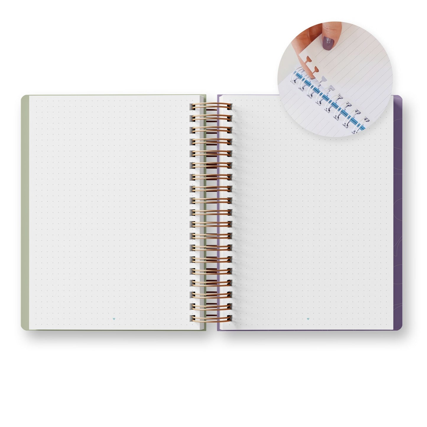 Caderno A5 Provence com Folhas Reposicionáveis | Ammê