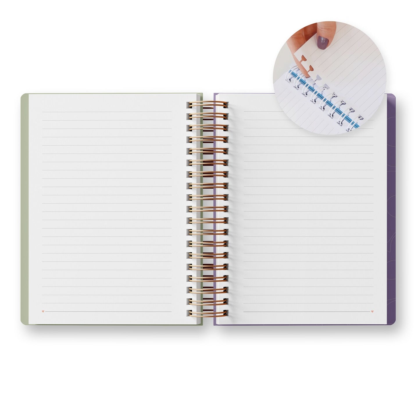 Caderno A5 Provence com Folhas Reposicionáveis | Ammê