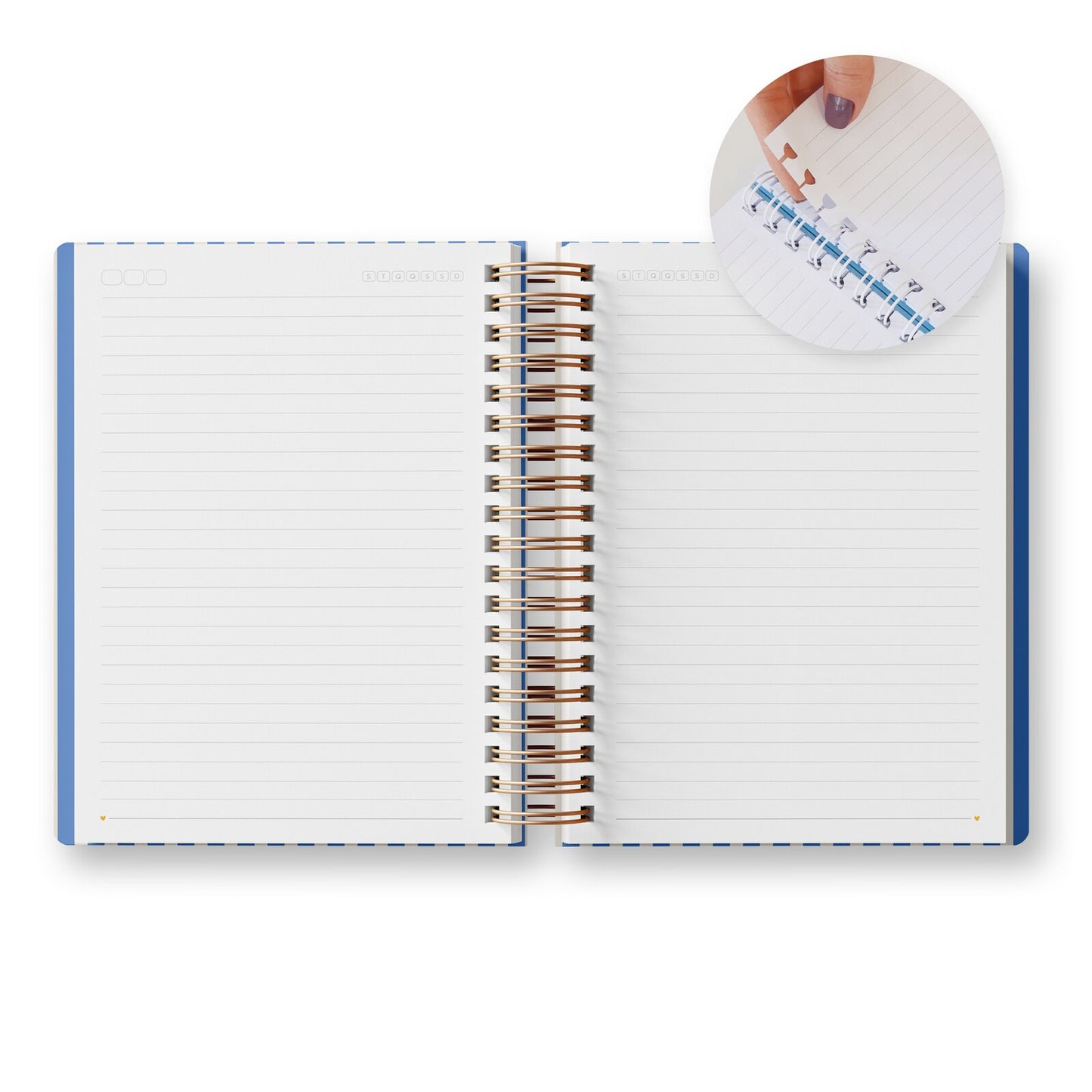 Caderno Colegial Côte d'Azur com Folhas Reposicionáveis | Ammê