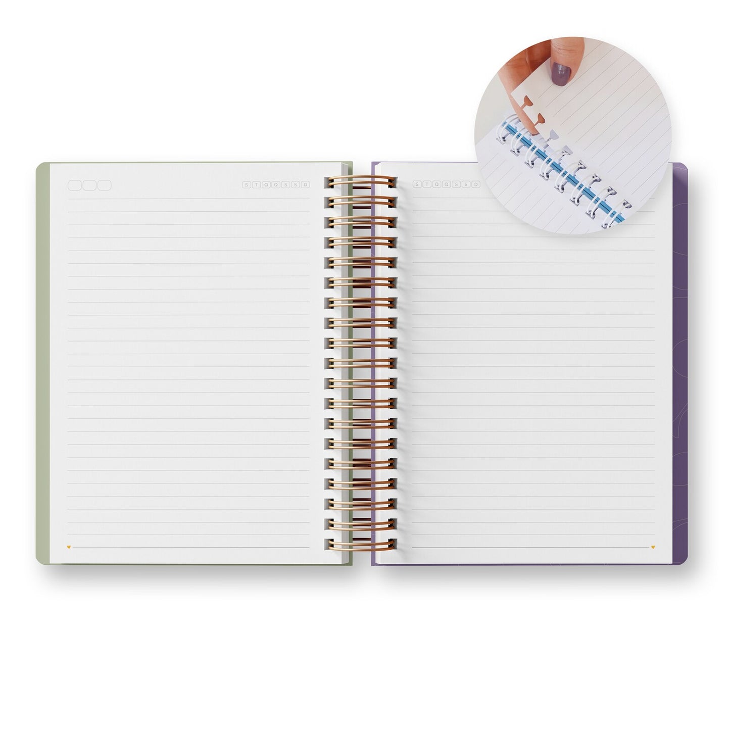 Caderno Colegial Provence com Folhas Reposicionáveis | Ammê