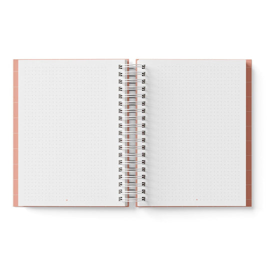 Caderno Reposicionável A5 Grid Pêssego | Ammê