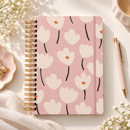 Caderno Reposicionável Colegial Les Tulipes | Ammê