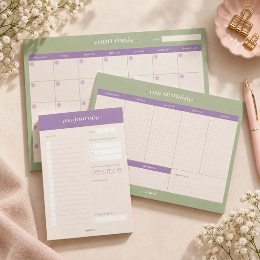 Kit de Blocos Planejadores "Planejada" | Ammê