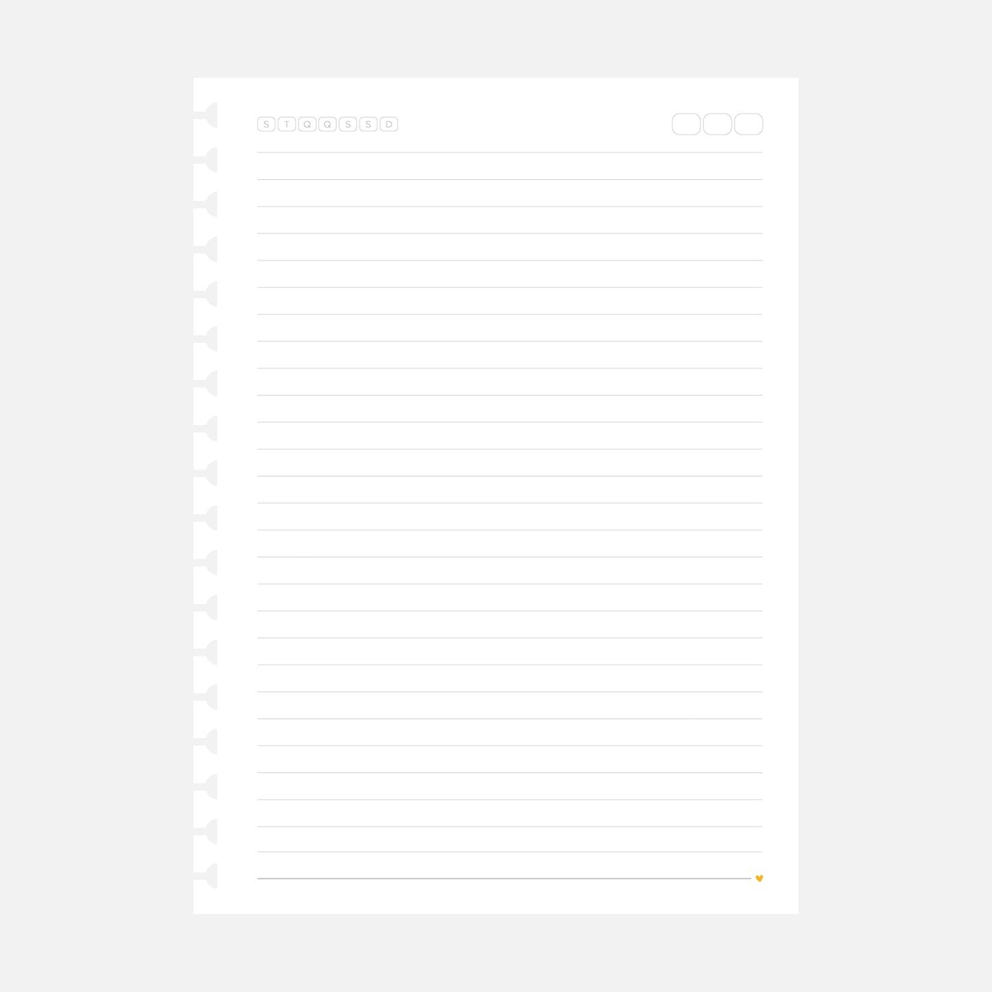 Refil Caderno Colegial Pautado | Ammê