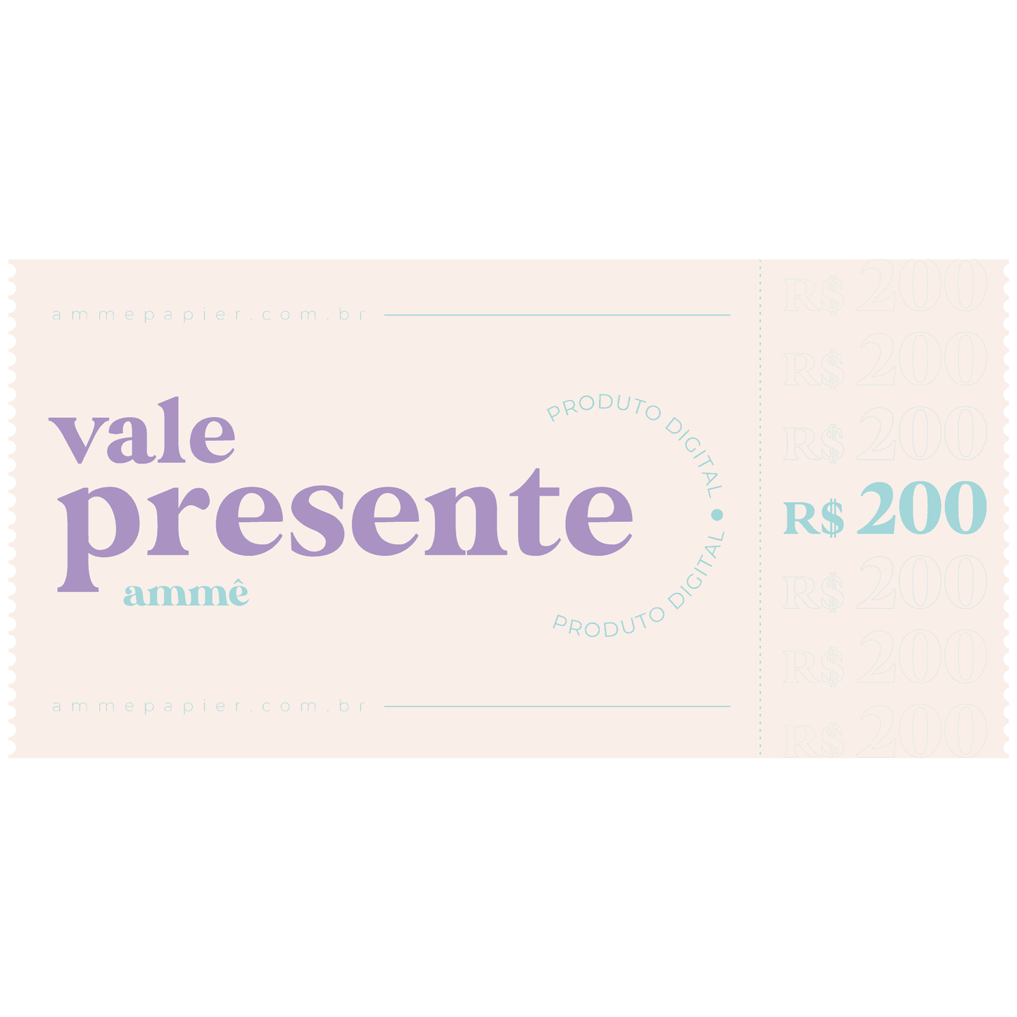 Vale Presente R$200 | Ammê