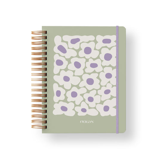 Caderno A5 Provence com Folhas Reposicionáveis | Ammê