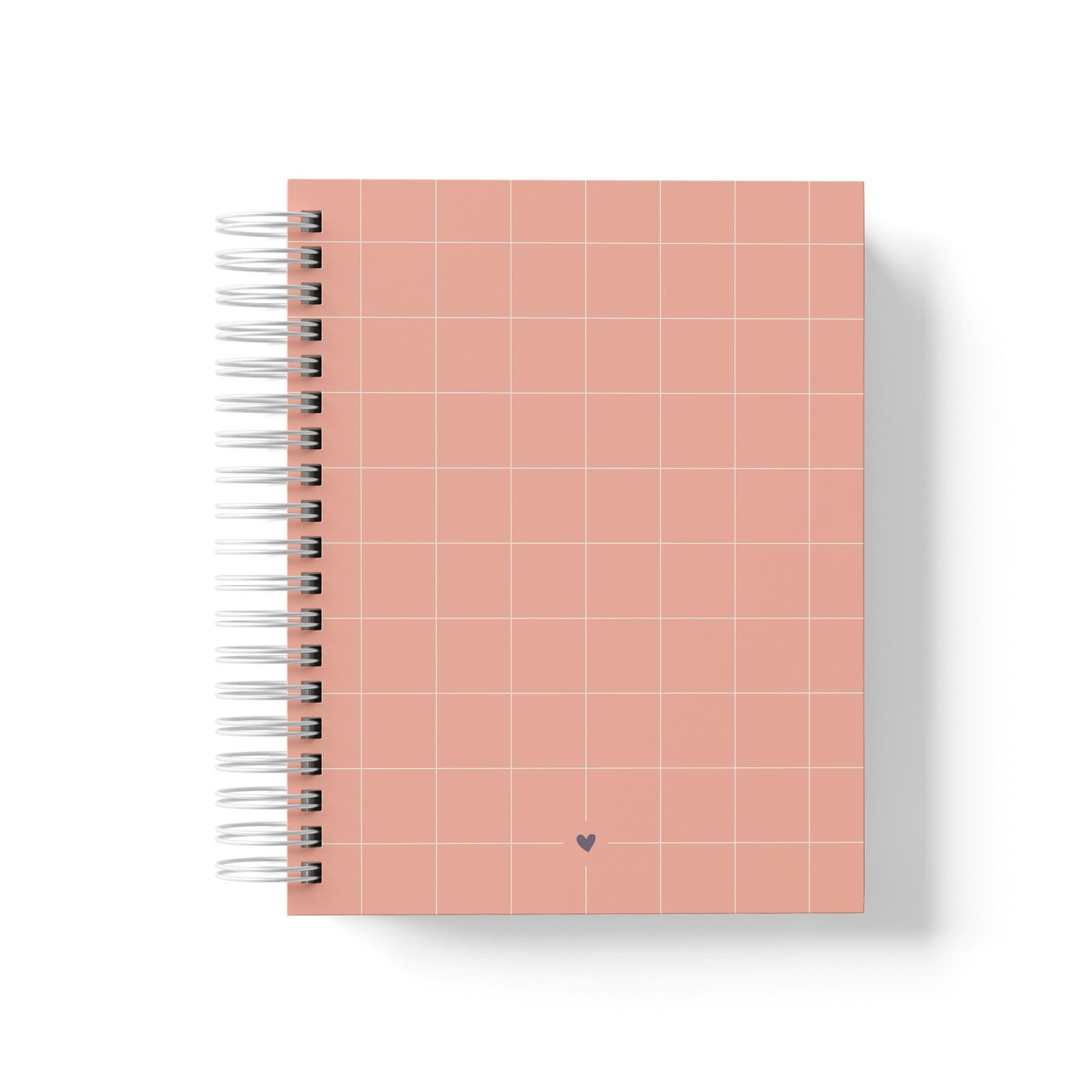 Caderno Reposicionável A5 Grid Pêssego | Ammê