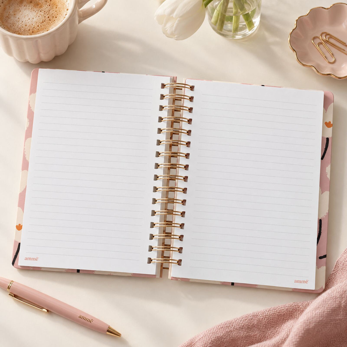 Caderno Reposicionável A5 Les Tulipes | Ammê