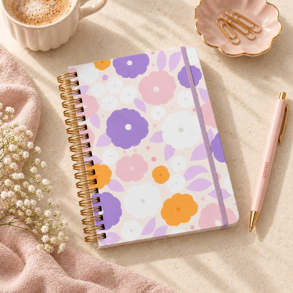 Caderno Reposicionável A5 Printemps | Ammê