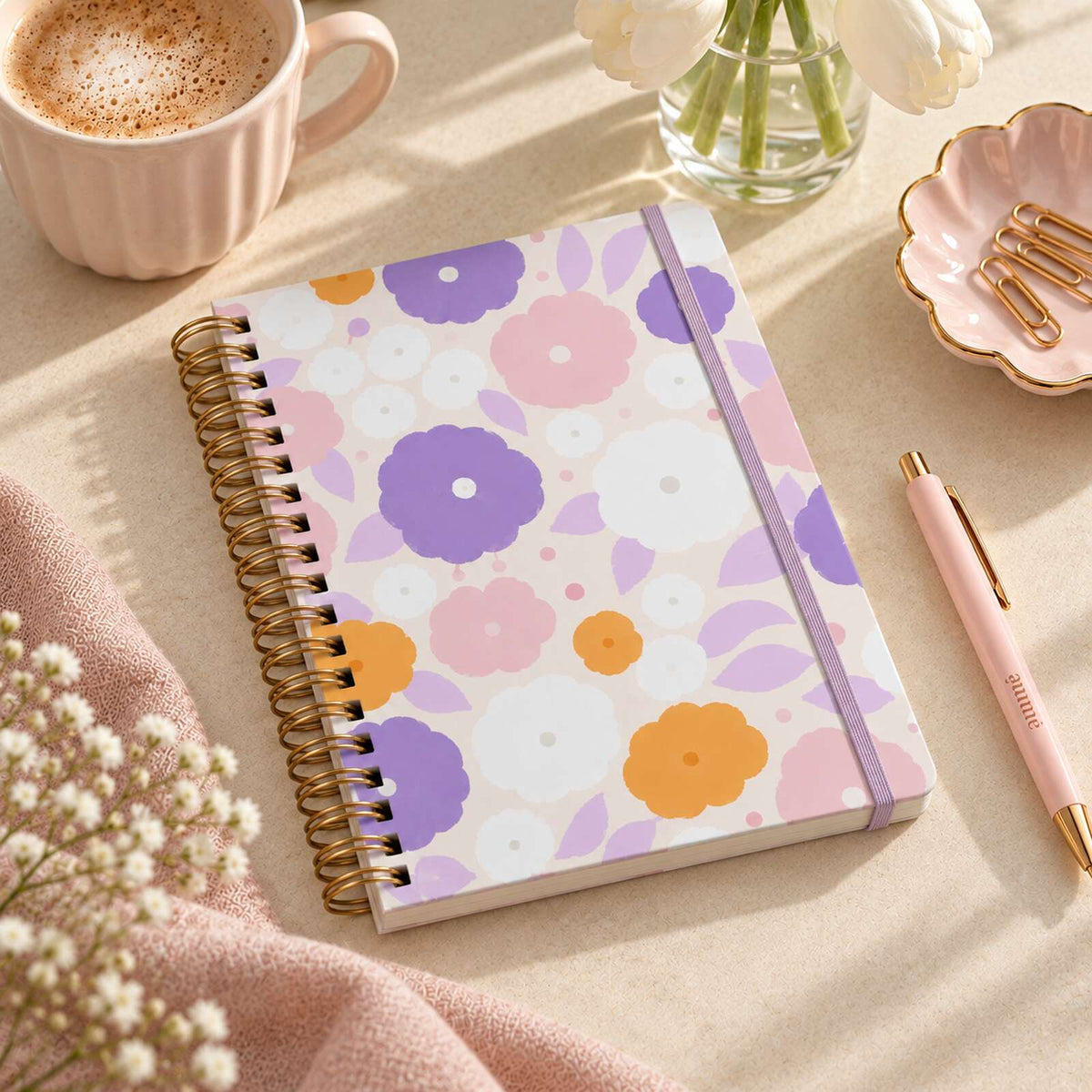 Caderno Reposicionável A5 Printemps | Ammê