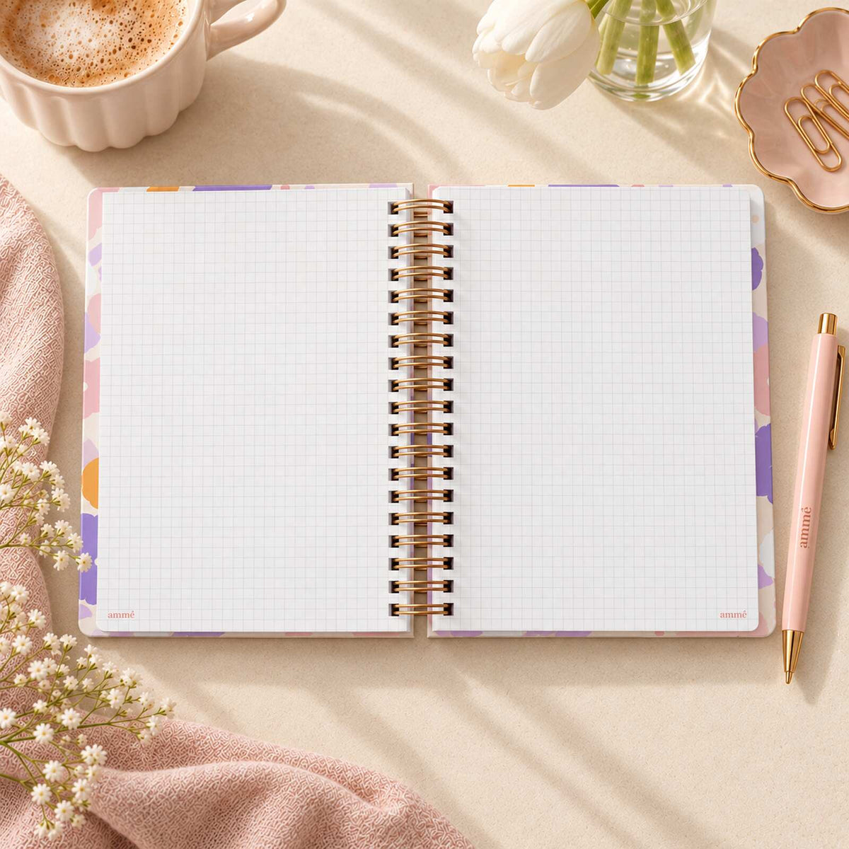 Caderno Reposicionável A5 Printemps | Ammê