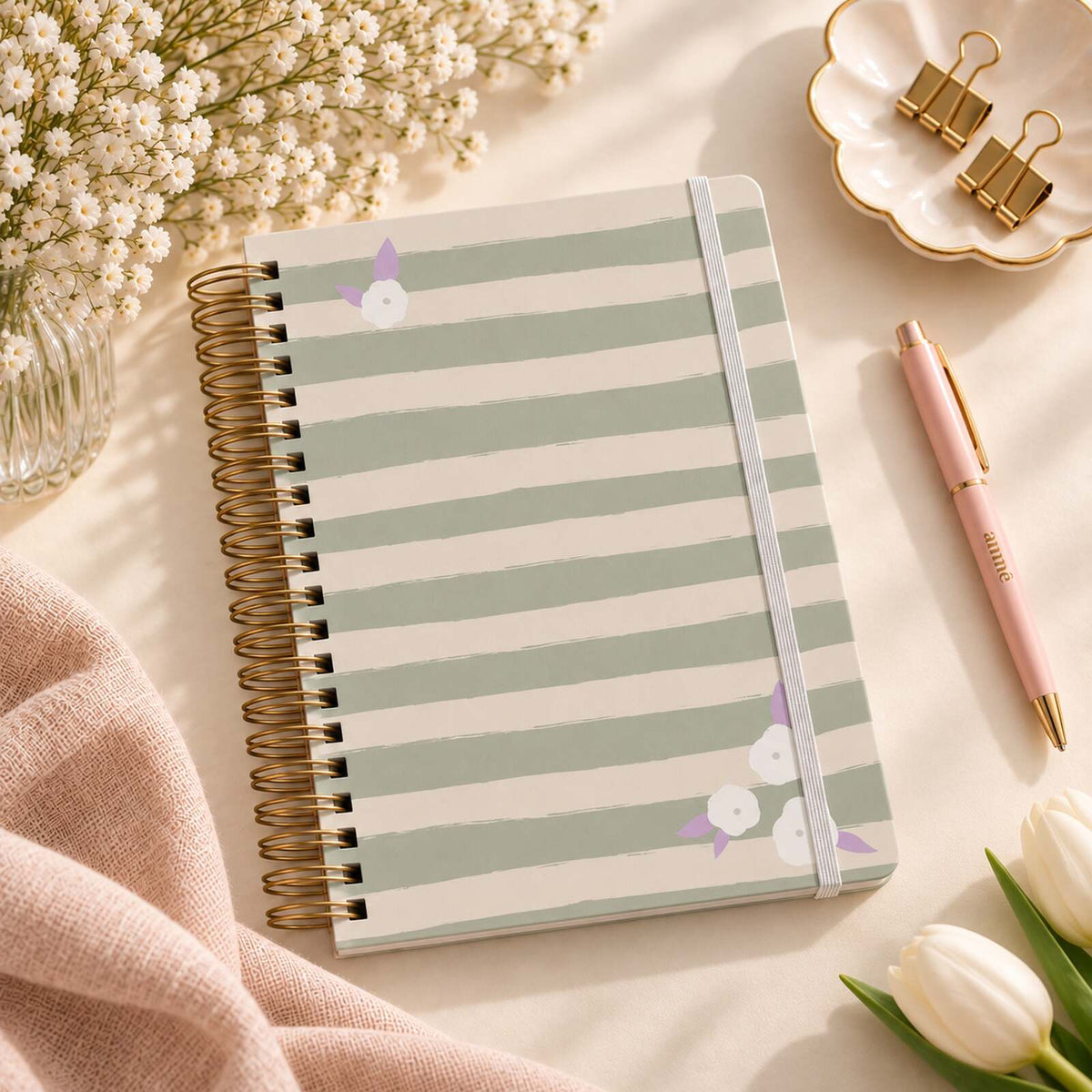 Caderno Reposicionável Colegial Jardin du Luxembourg | Ammê